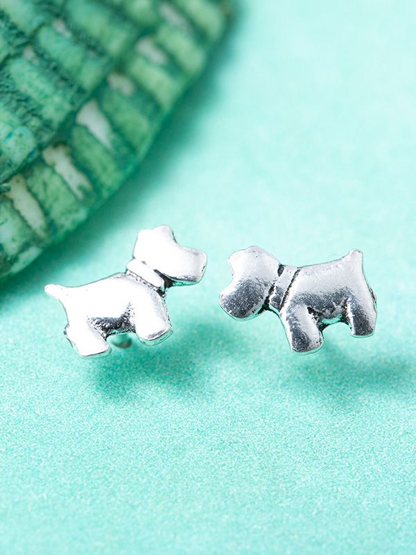 womens-jewelry-tiny-stud-earrings-sterling-silver-dog