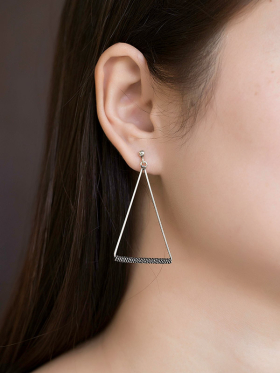 Rope Triangle Earrings