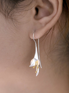 Orchid Drop Earrings