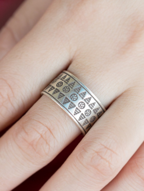 Triangle Stamp Ring