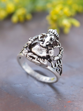 Ganesh Om Ring