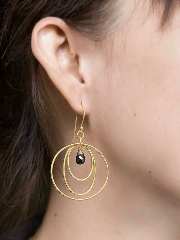 Gold Orbit Earrings