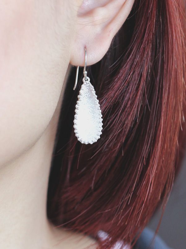 Laced Teardrop Earrings