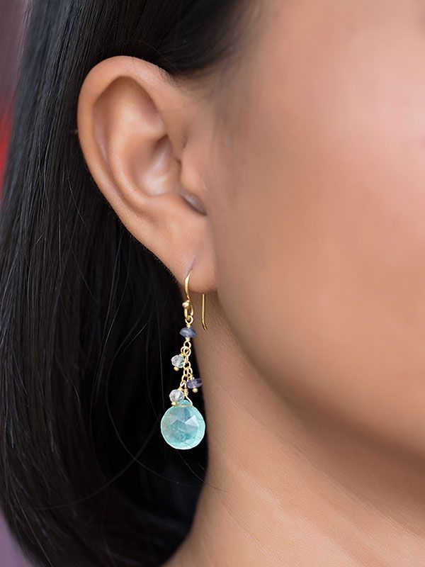 Green Antibes Earrings