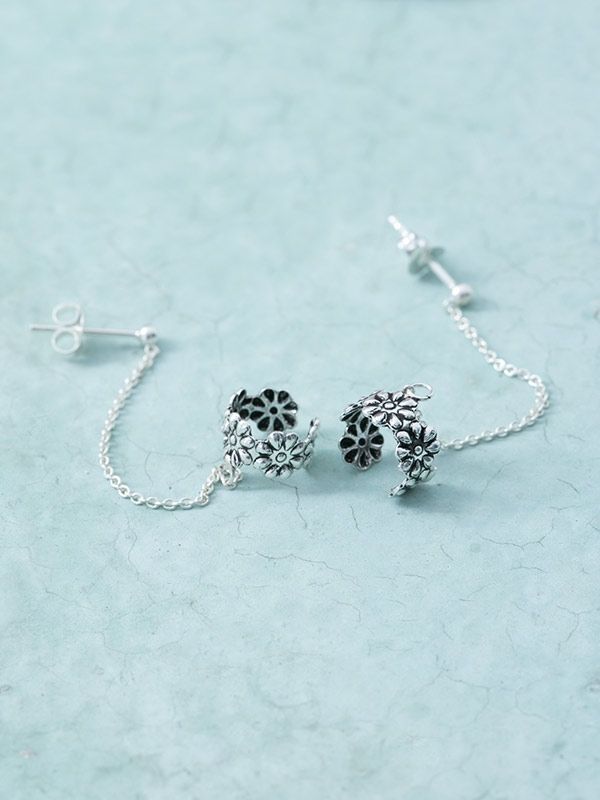 Daisy Ear Cuff Studs