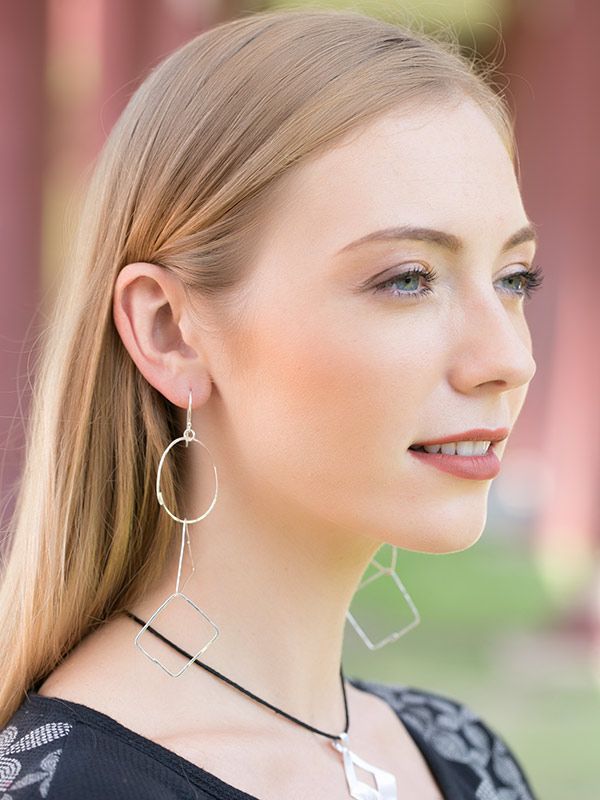 Geo Chain Earrings