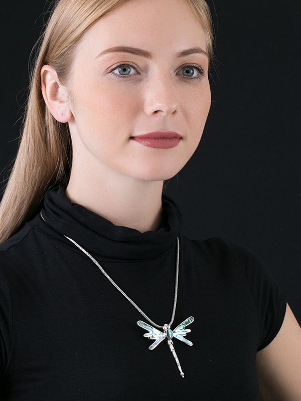 Dragonfly Shell Pendant