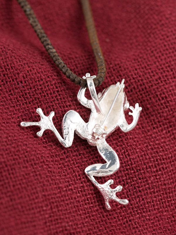Blue Frog Brooch