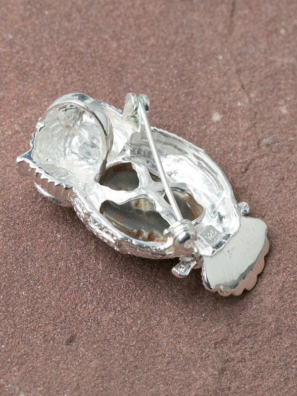 Java Owl Brooch