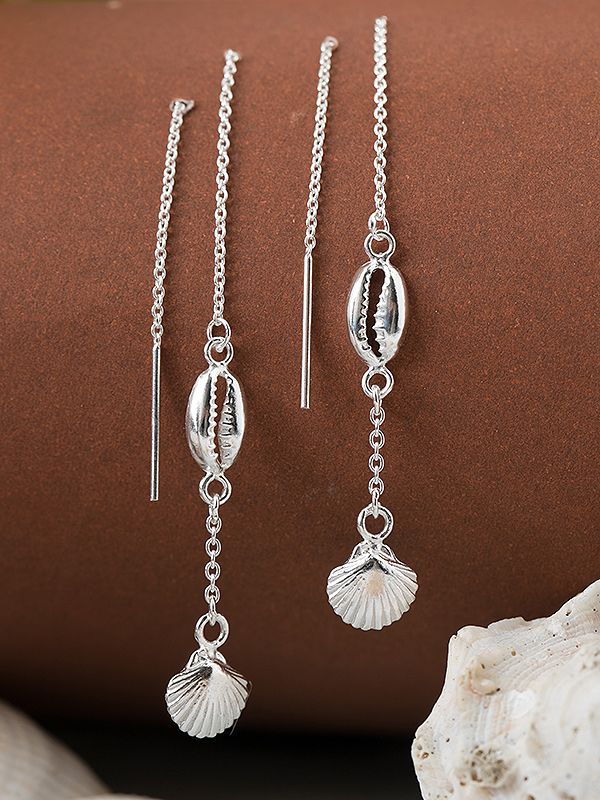 Silver Thread Earrings