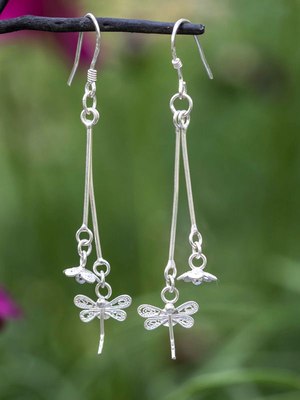 Dragonfly Pendula Earrings