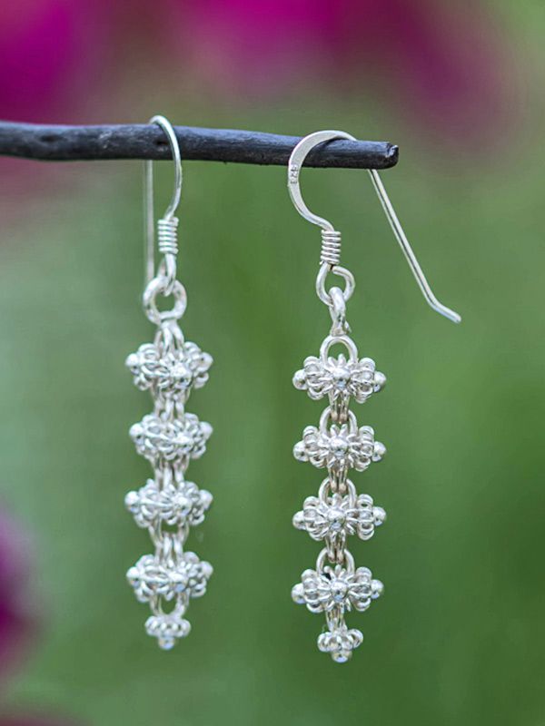 Stacked Star Gooseberry Earrings