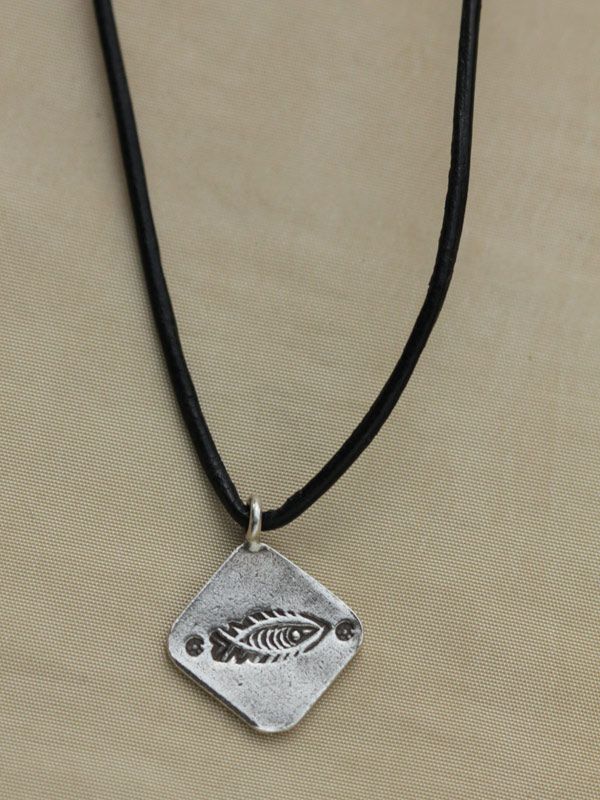 Fishbone Stamp Pendant