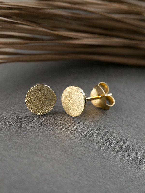 Gold Disc Studs