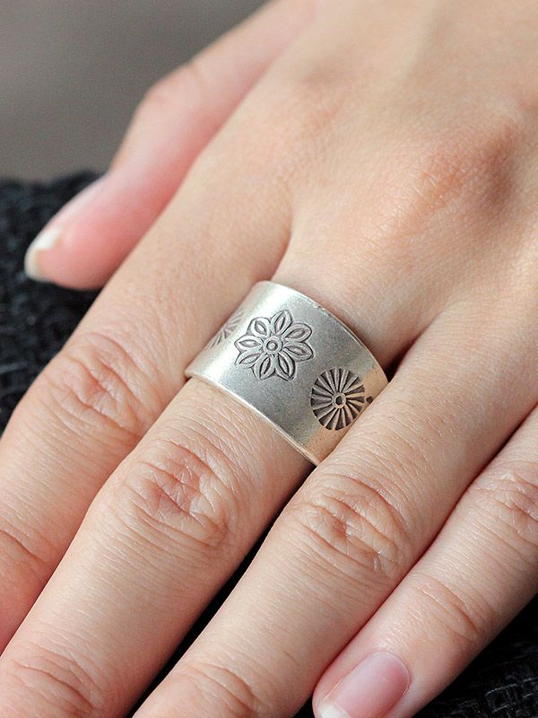 Flower Fossil Ring