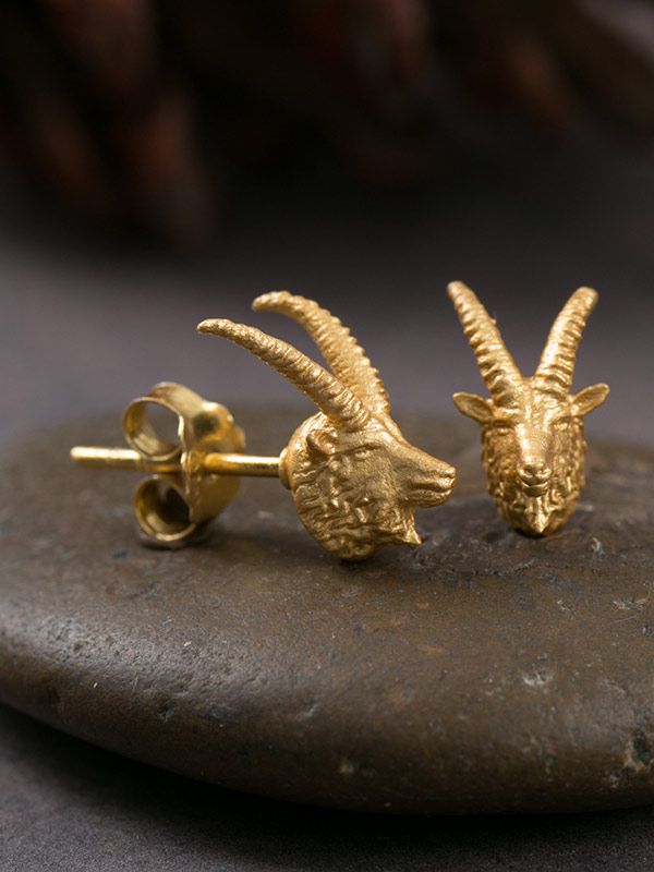 Rhebok Gold Studs