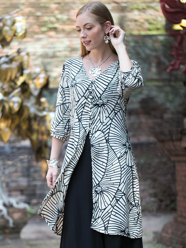 Lotus Button Blouse