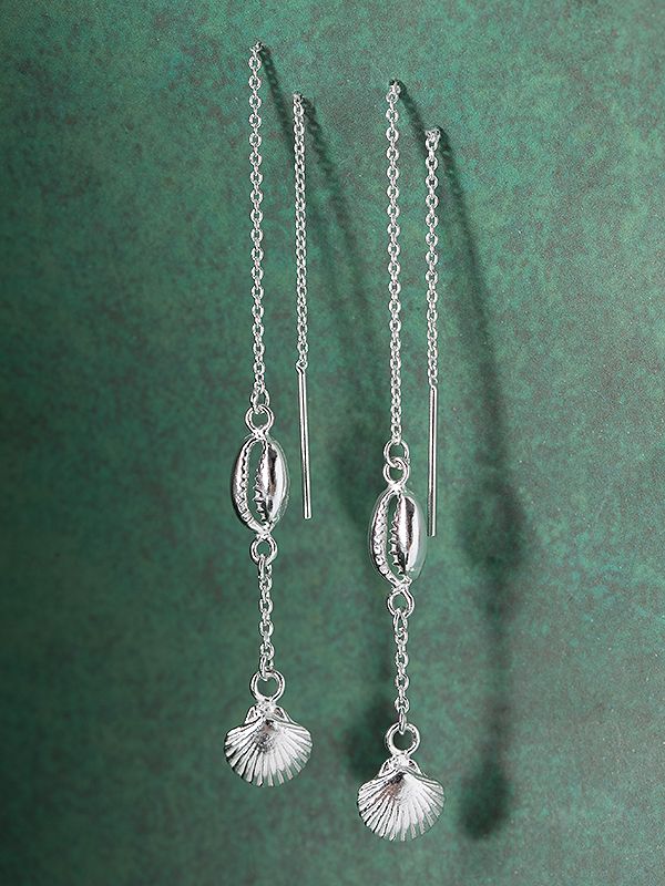 Silver Thread Earrings