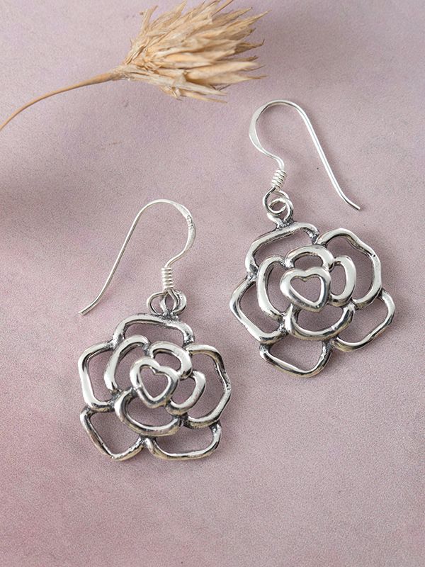 Water Rose Earrings