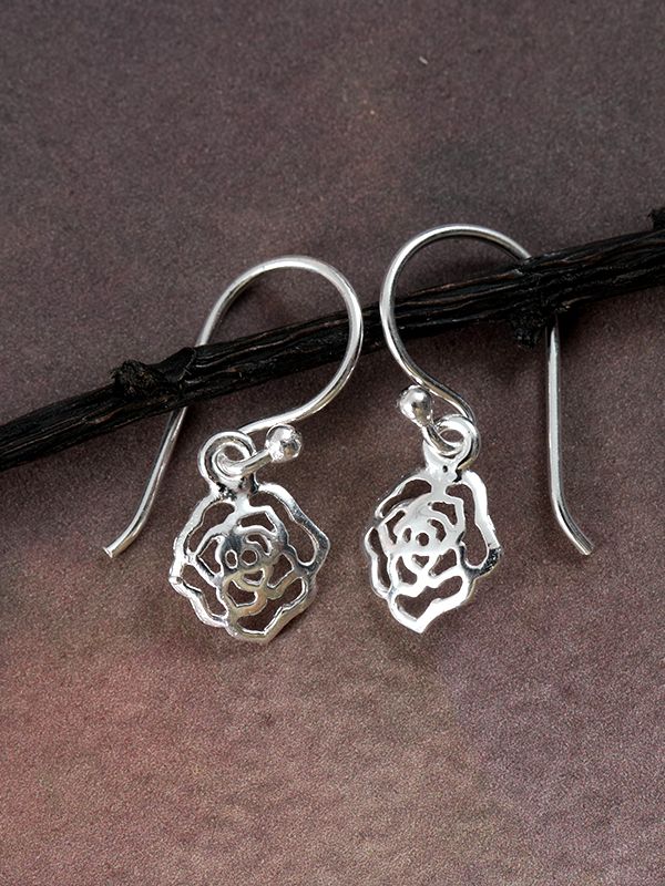 Water Rose Earrings