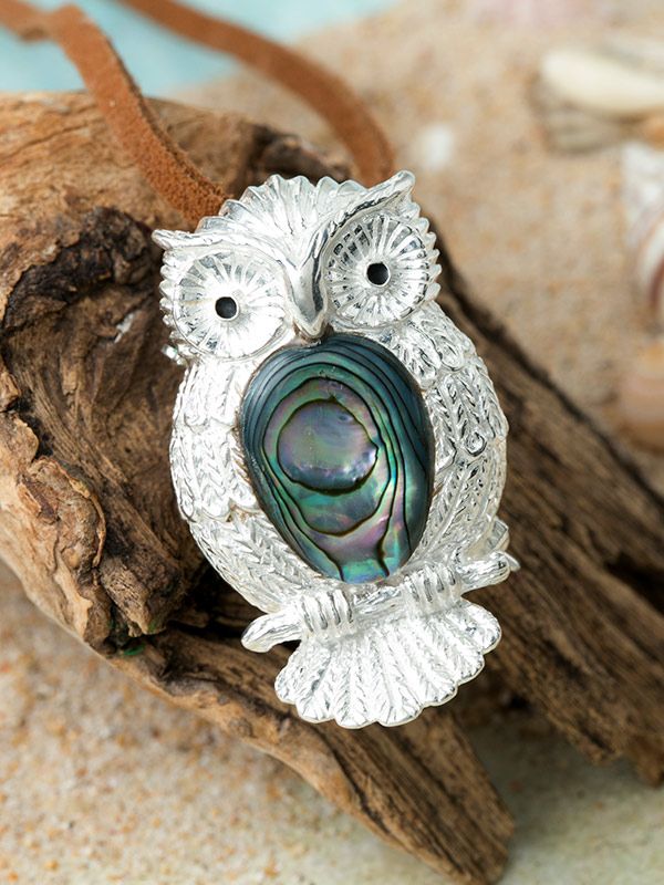 Java Owl Brooch