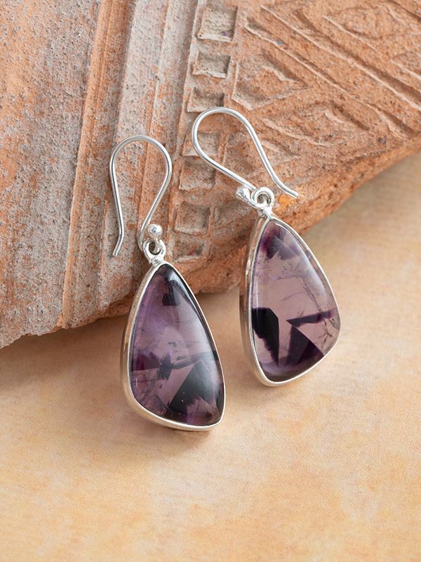 Star Amethyst Earrings