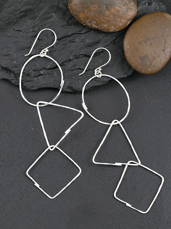 Geo Chain Earrings