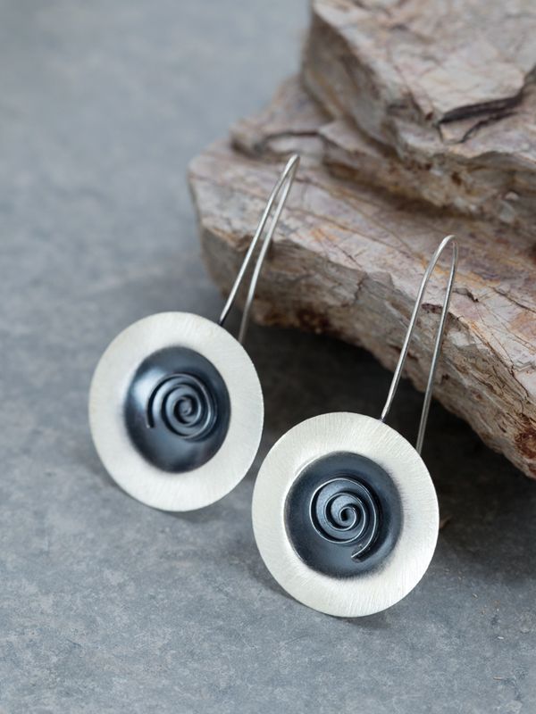 Spiral Eclipse Earrings