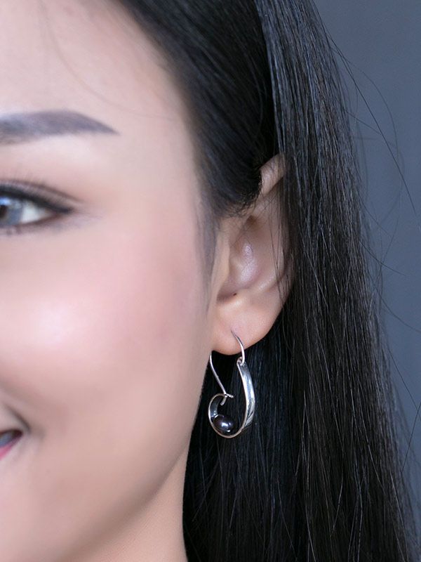 Black Butterfly Earrings